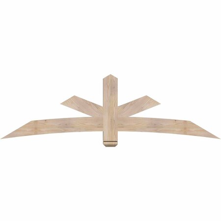 Ekena Millwork Alberta Smooth Timber Gable Bracket, Douglas Fir, 84"W x 24"H x 5 1/2"D x 5 1/2"F, 7/12 Pitch GBW084X24X0606ALB00SDF